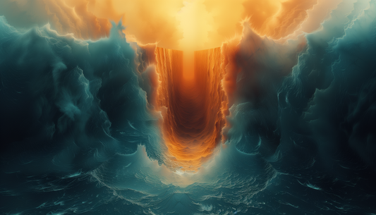 Digital Art Download - Moody Ocean Chasm