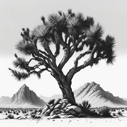 Digital Art Download - Joshua Tree Illustration