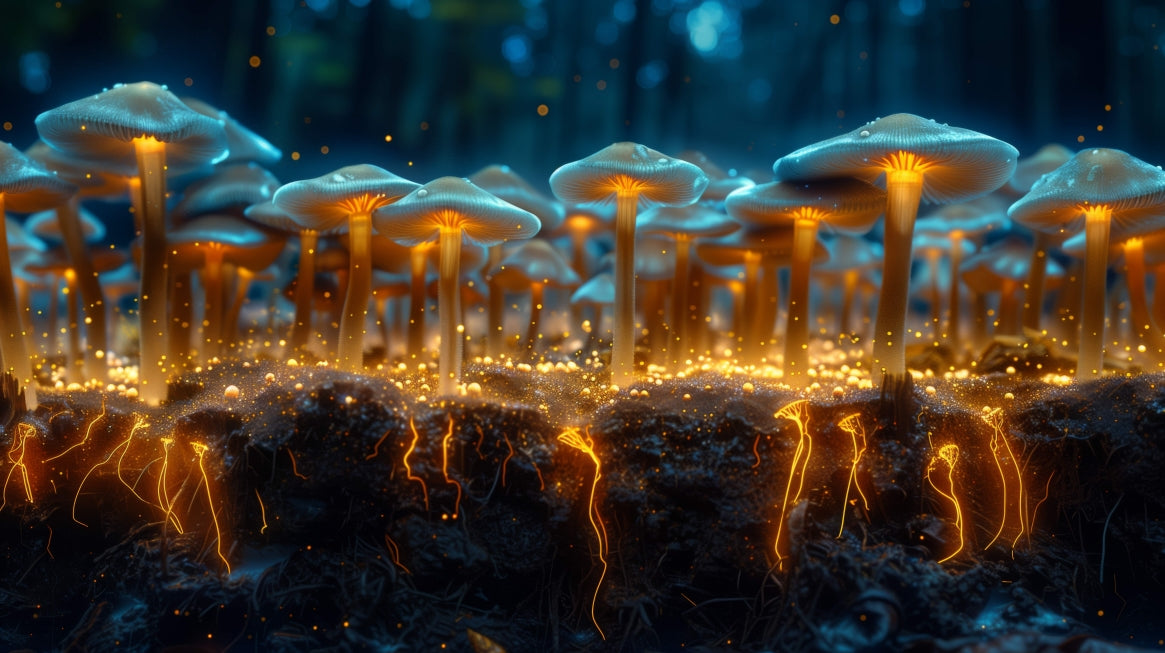 Digital Art Download - Magical Shrooms Take Root