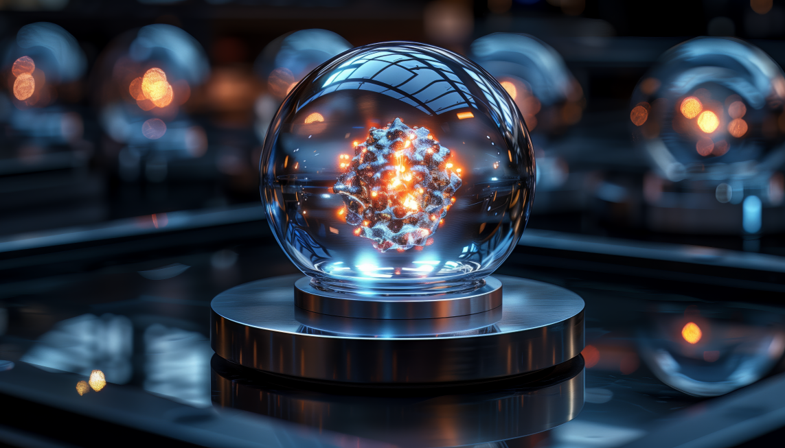 Digital Art Download - Sci-Fi Atom Orb