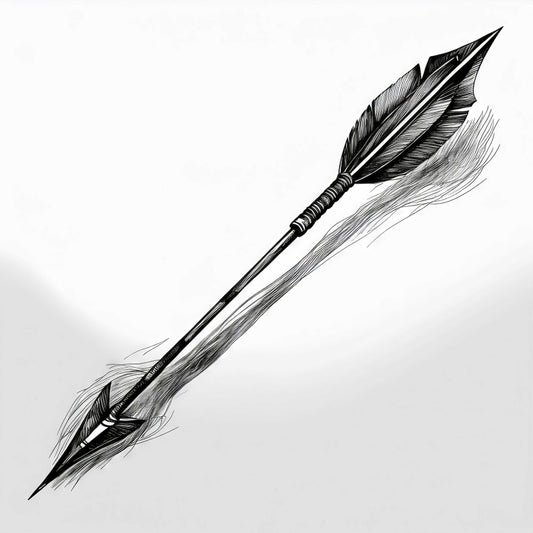 Digital Art Download - Arrow Ink Drawing