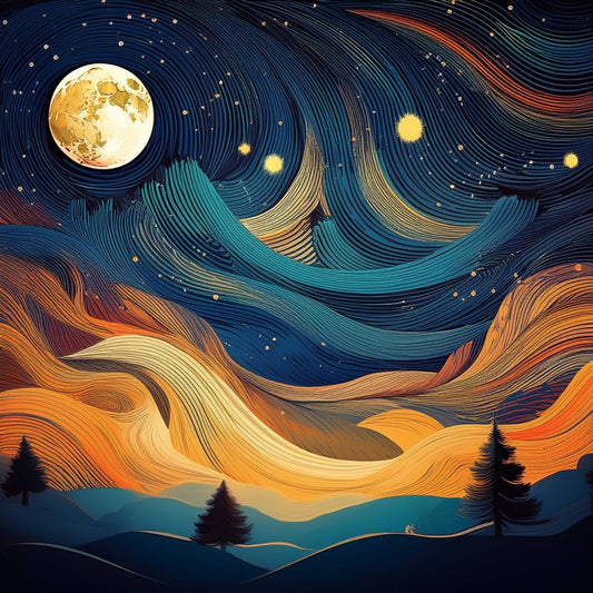 Digital Art Download - Pop Art Starry Night