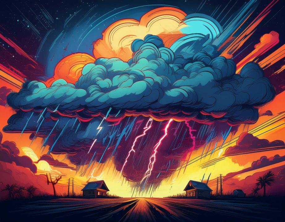 Digital Art Download - Pop Art Thunderstorm