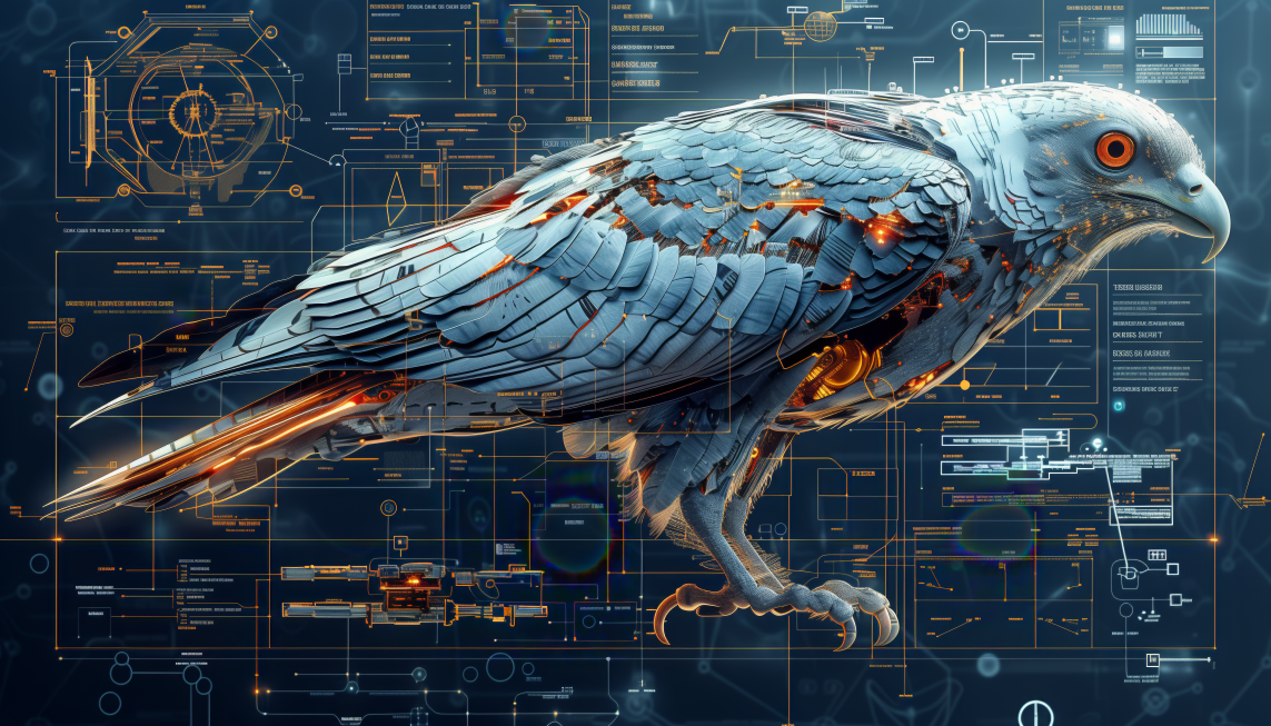 Digital Art Download - Nature Meets Technology - Robo Bird