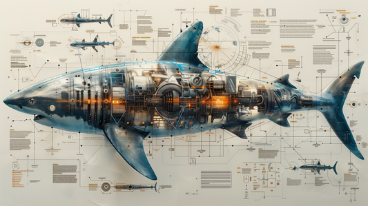 Digital Art Download - Nature Meets Technology - Shark