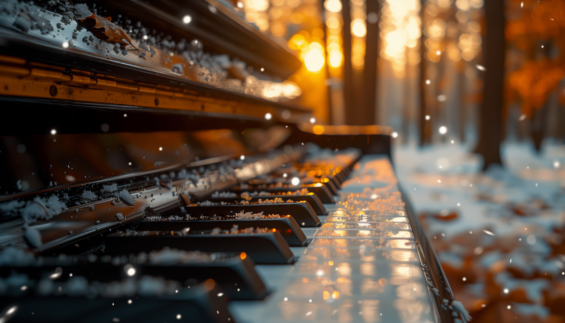 Digital Art Download - Piano in Nature