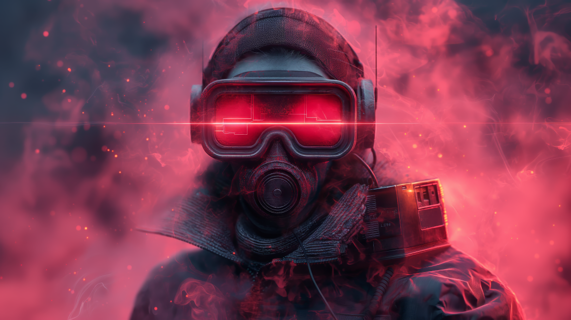 Digital Art Download - Closeup Cyberpunk Futuristic Man