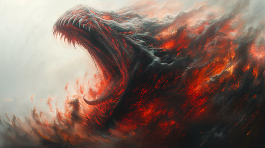 Digital Art Download - Medieval Beast Roars